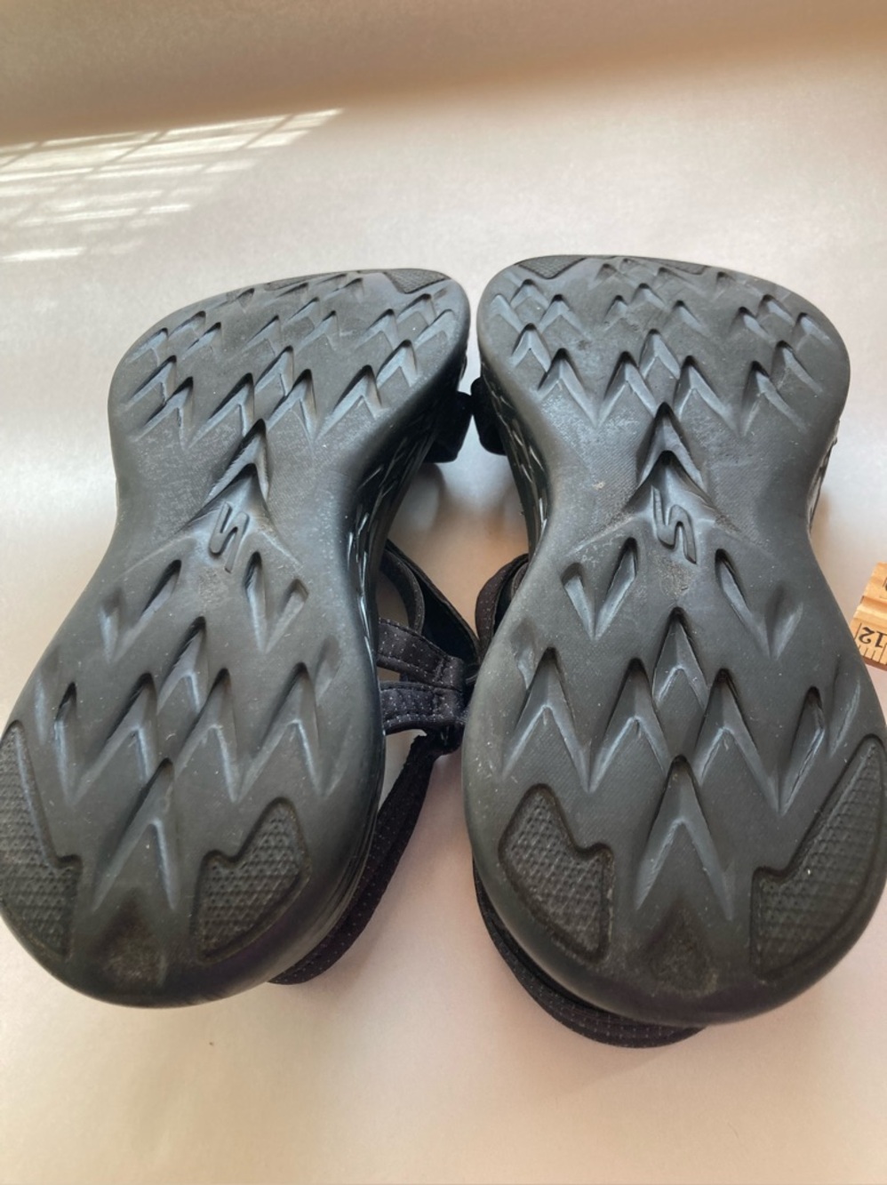 Skechers 15316 Womens Go 600 Brilliancy Sandals Black Strappy Goga Mat Size 9 - Picture 6 of 7